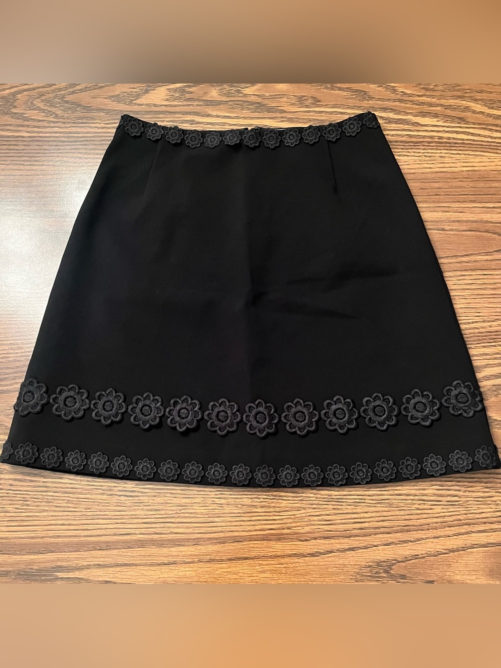 NWT Kate Spade MADISON AVENUE Collection Black Angie Skirt Size 6 LUXE